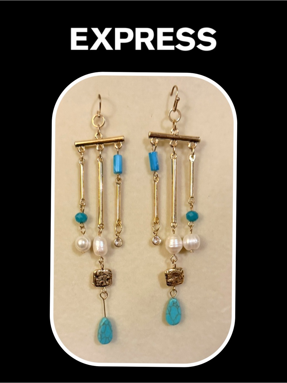EXPRESS Chandelier dangle earrings NEW